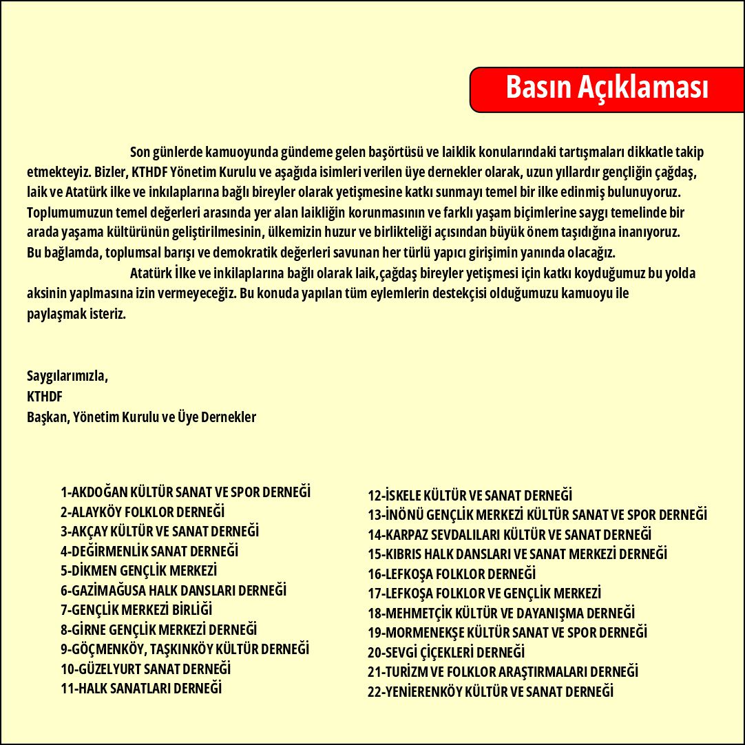 basın açıklama