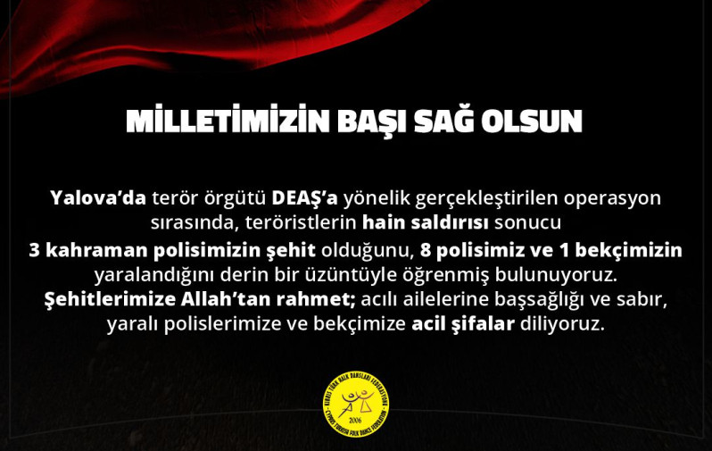 MİLLETİMİZİN BAŞI SAĞ OLSUN!