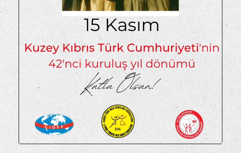 Kuzey Kıbrıs T&uuml;rk Cumhuriyeti'nin (KKTC) 42'nci kuruluş yıl d&ouml;n&uuml;m&uuml;