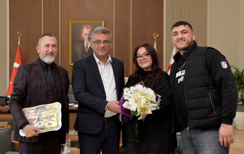 CIOFF Kuzey Kıbrıs&rsquo;tan Cumhurbaşkanı Tufan Erh&uuml;rman&rsquo;a Anlamlı Ziyaret