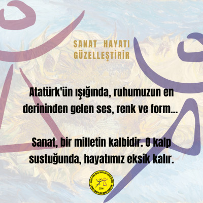 Sanatla yeşeren bir dünya dileğiyle... Dünya Sanat Günü kutlu olsun!